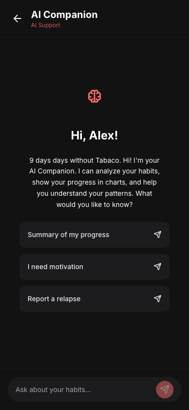 Atlas AI Companion chat